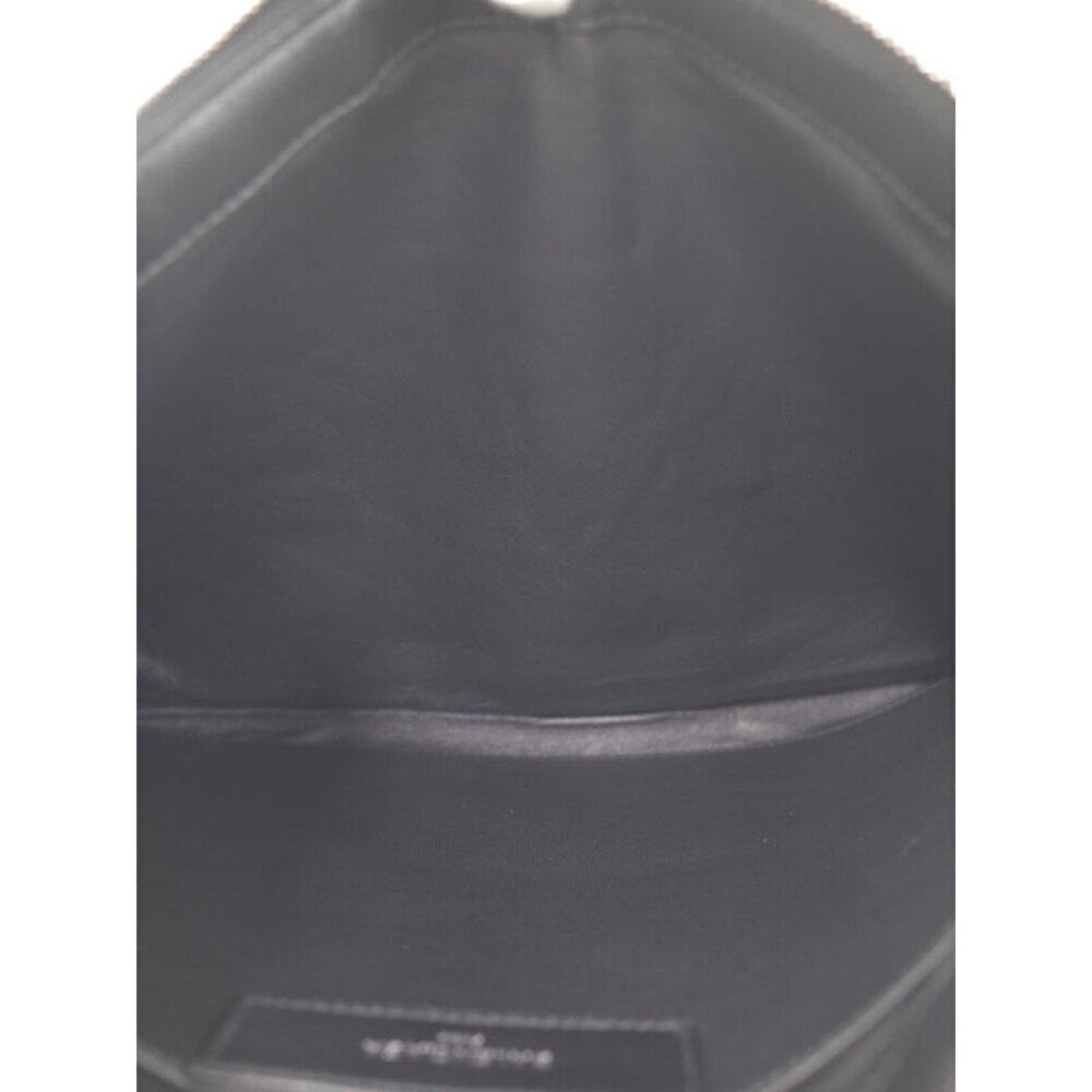 Balenciaga Shearling Pouch Clutch Bag Black - Picture 3 of 5